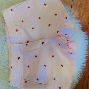 Sweet ladybug shorts barely worn